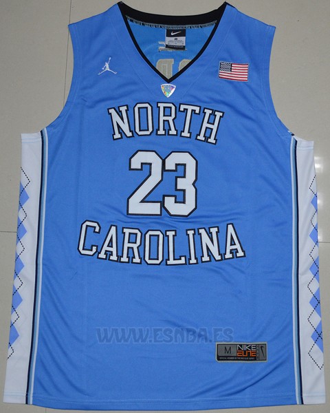 Camiseta NCAA North Carolina Tar Heels Michael Jordan #23 Azul